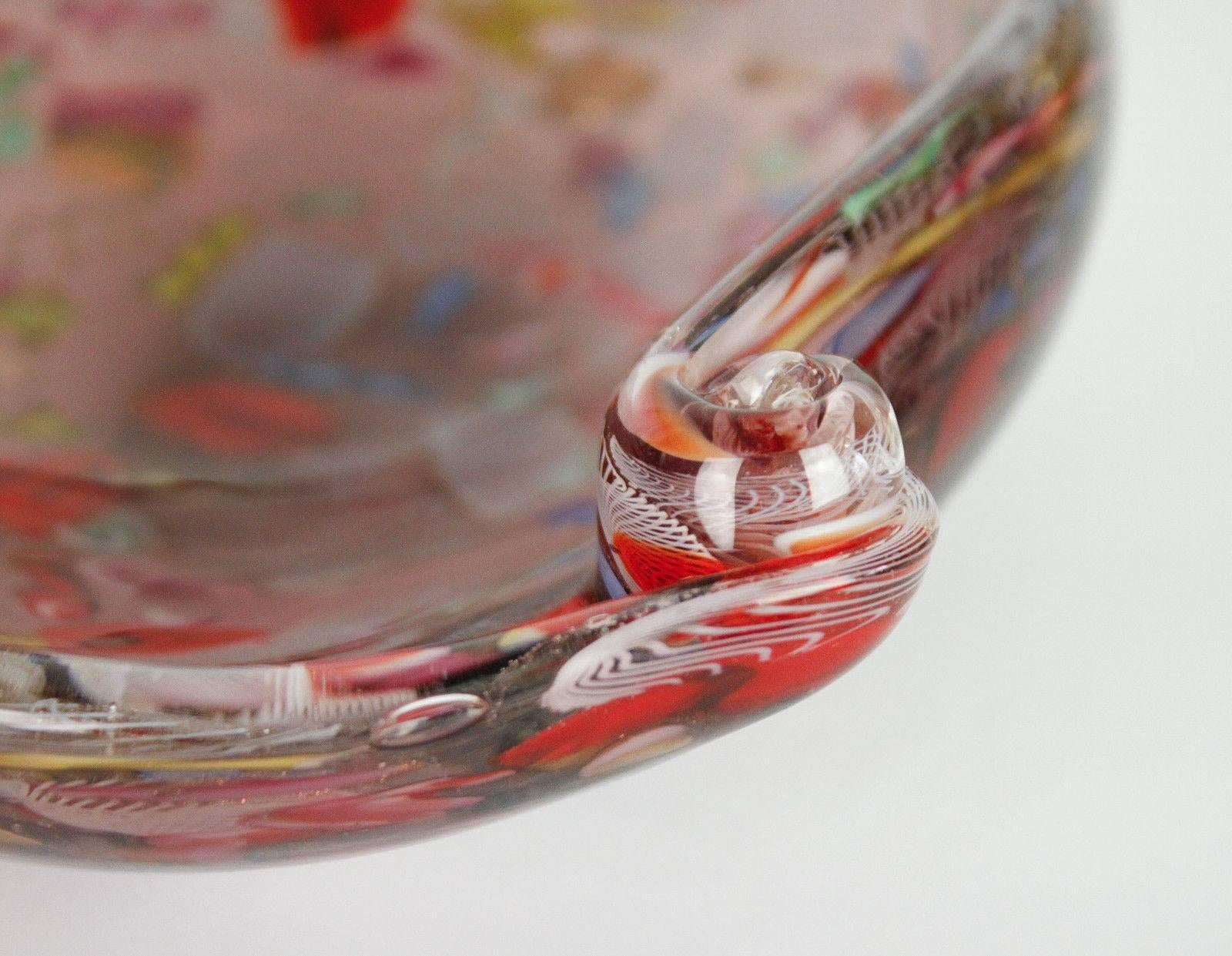 Italian Mid-Century Modern Murano Art Glass Bowl For Sale 5