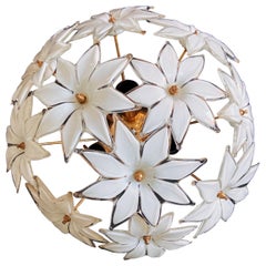 Vintage Italian Mid-Century Modern Murano Chandelier by Franco Luce, 1970s