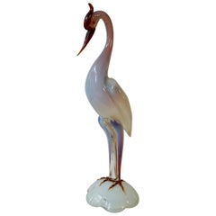 Italian Mid-Century Modern Murano Glass Bird Sculpture