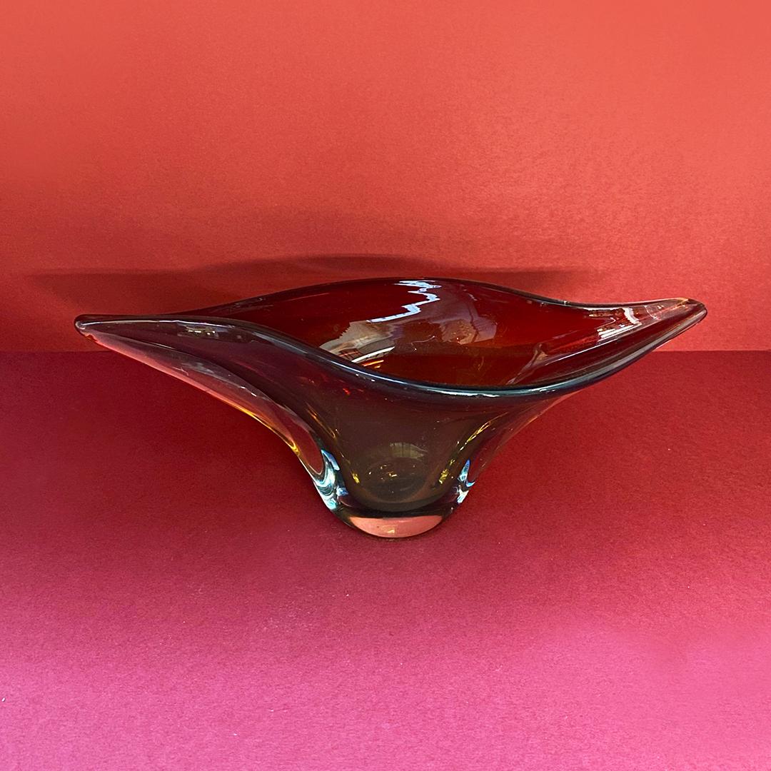 Italian Mid-Century Modern Murano Glass Centerpiece Sommersi Series, 1960s In Good Condition In MIlano, IT