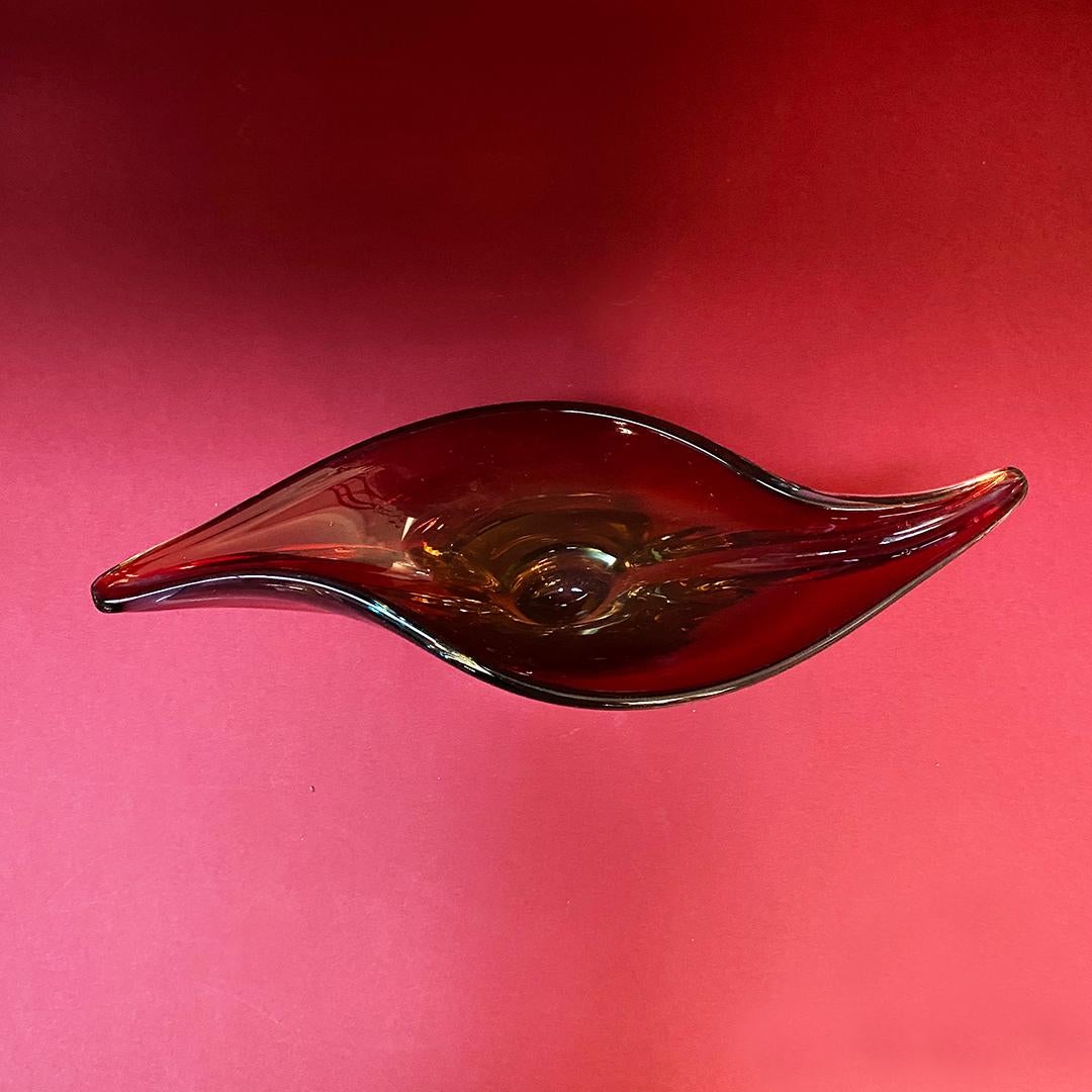 Mid-20th Century Italian Mid-Century Modern Murano Glass Centerpiece Sommersi Series, 1960s