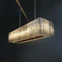 Italian mid-century modern Murano glass chandelier by Paolo Venini, 1950s