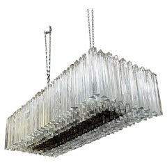 Italian mid-century modern Murano glass chandelier by Paolo Venini, 1950s