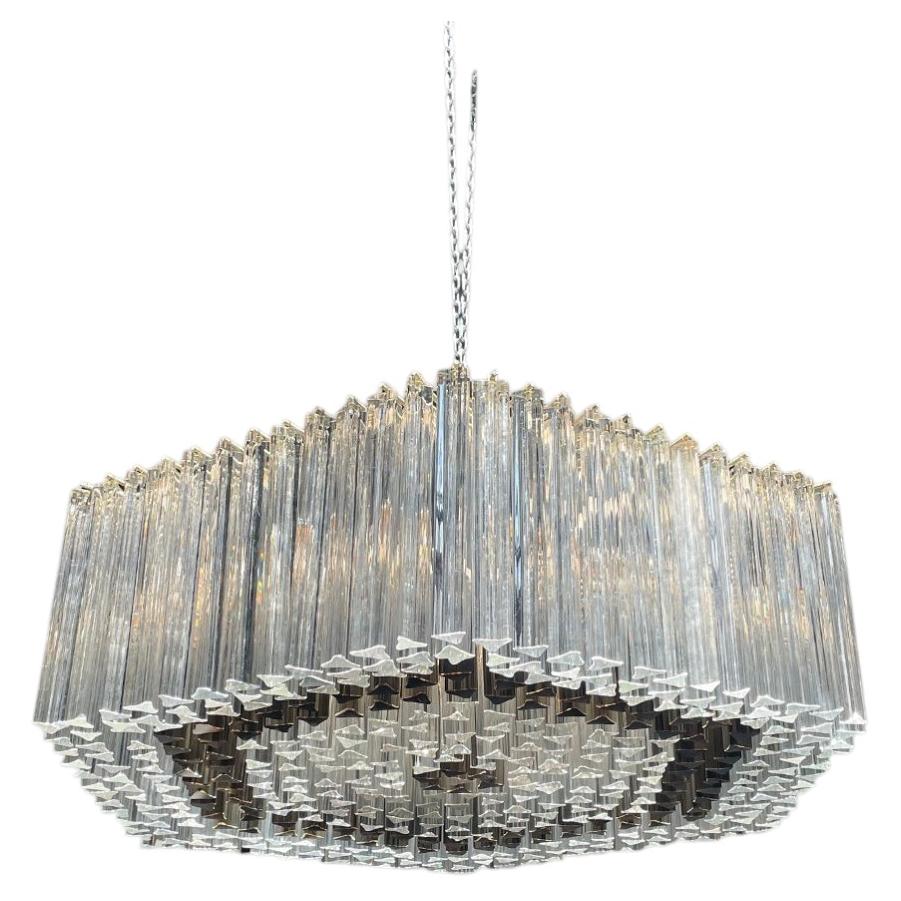 Lustre en verre de Murano par Paolo Venini, années 1950