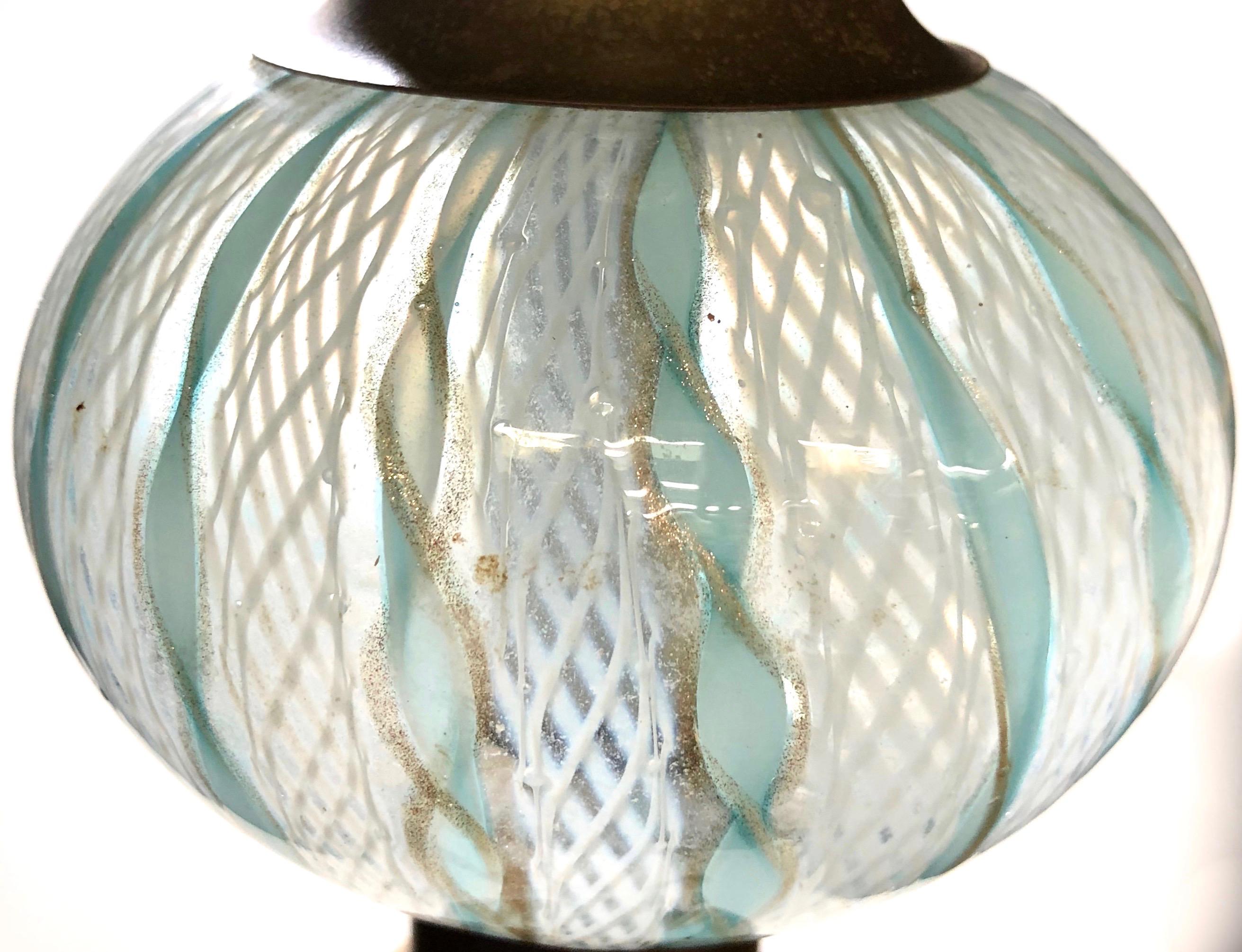 Italian Mid-Century Modern Murano Glass Floor Lamp 3