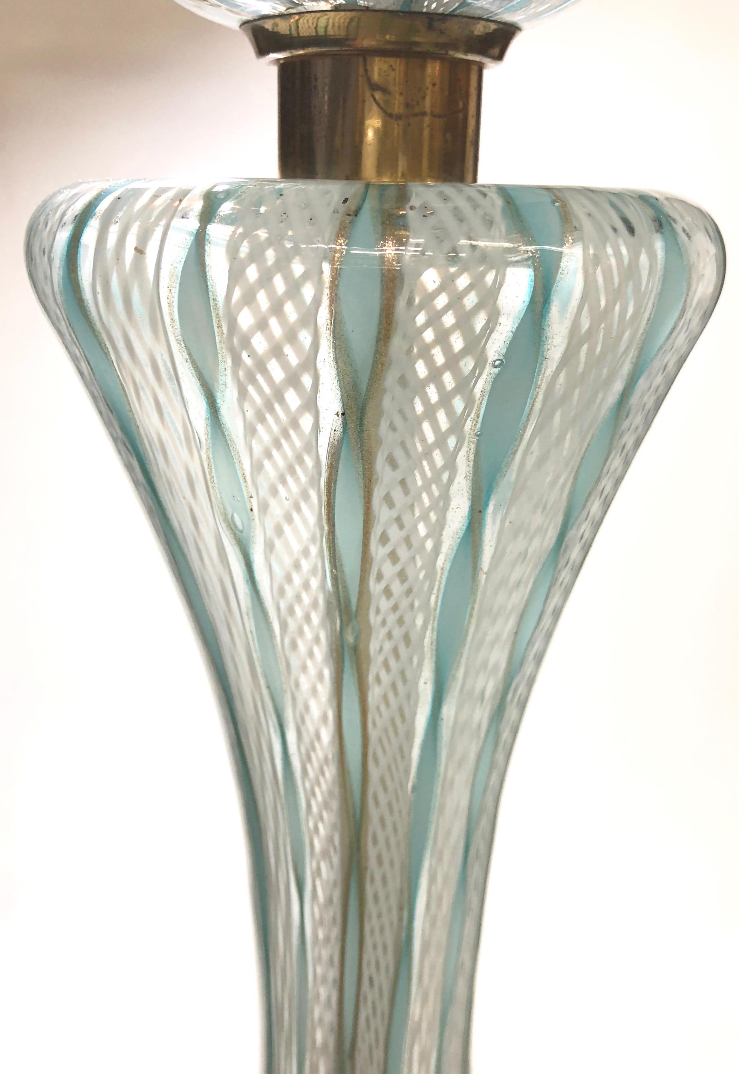 Italian Mid-Century Modern Murano Glass Floor Lamp 5