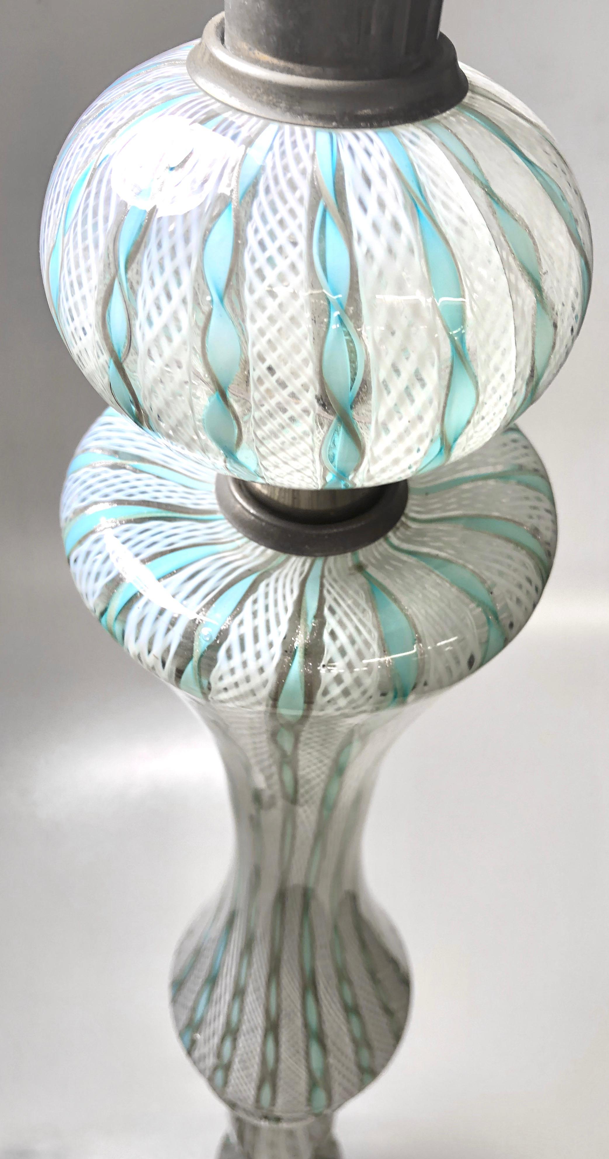 Italian Mid-Century Modern Murano Glass Floor Lamp 6