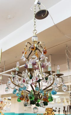 Italian Mid-Century Modern Murano Glass Fruit Chandelier