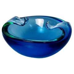 Italian Mid-Century Modern Murano Glass Object Holder with Curled Arms, 1970s