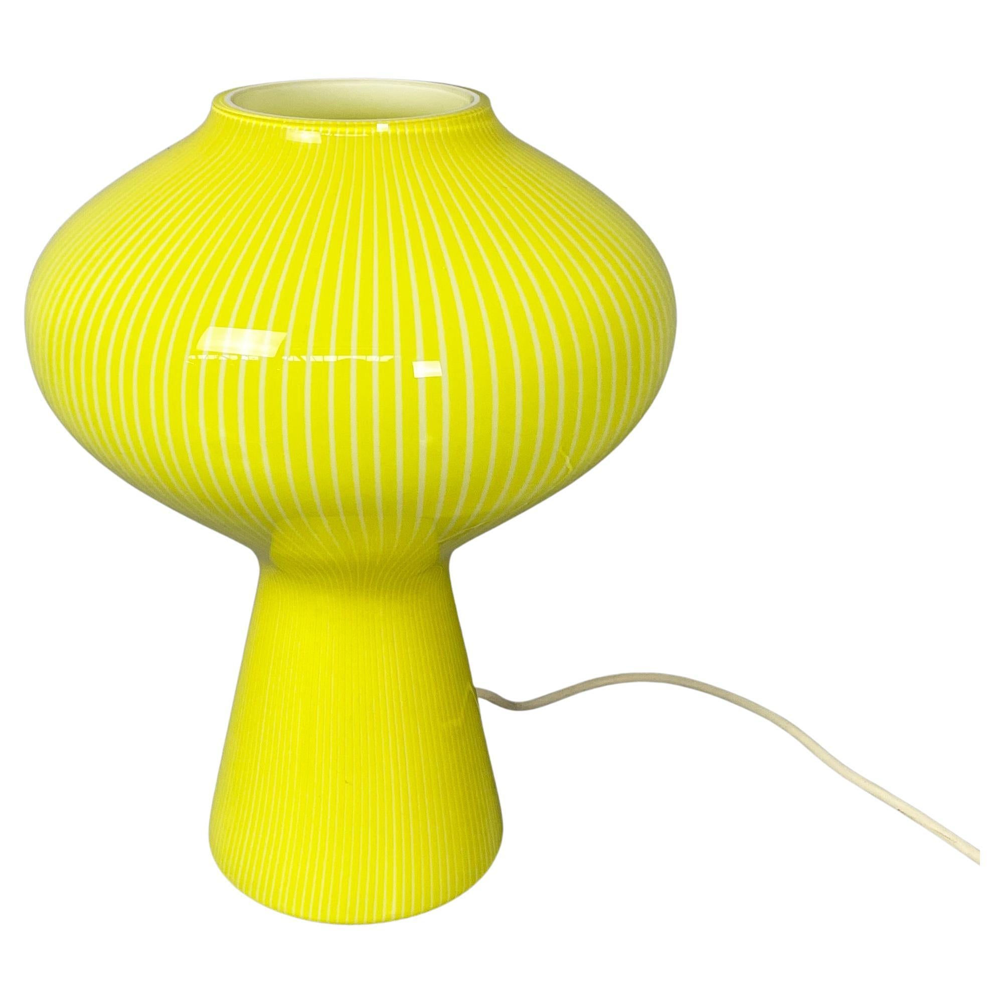 Italian mid-century modern Murano glass table lamp Massimo Vignelli Venini 1950s For Sale