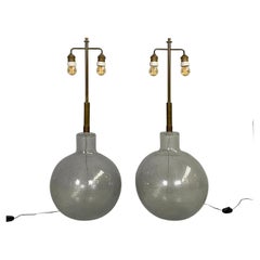 Italian mid-century modern Murano glass table lamps by Barovier&Toso, 1960s