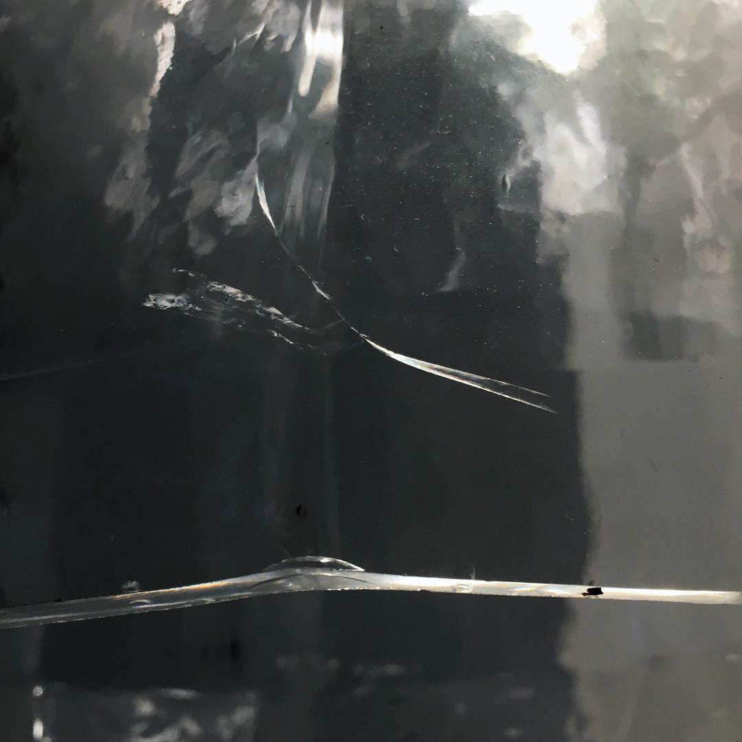 Lampadario a tre luci in vetro di Murano, anni '70, Italia, metà del secolo scorso in vendita 2