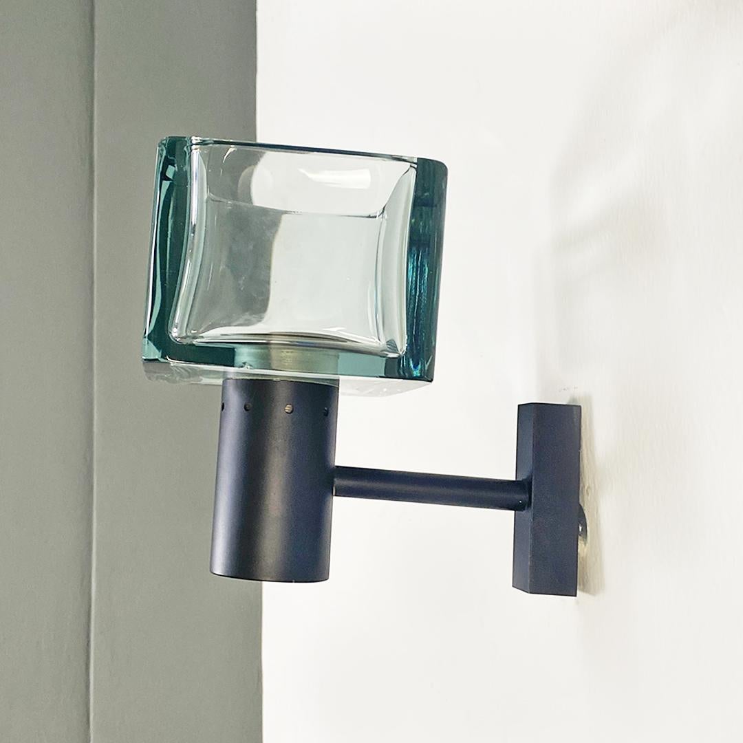Italian Mid-Century Modern Murano Glass Wall Lamp, Flavio Poli for Seguso, 1960s In Good Condition For Sale In MIlano, IT
