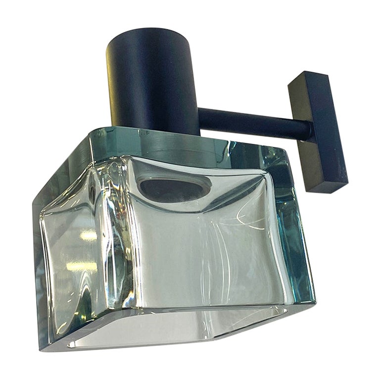 Lampe murale italienne en verre de Murano, Flavio Poli pour Seguso, années 1960