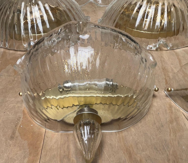 Italian Mid-Century Modern Murano Glass Wall Lights or Sconces, La Murrina For Sale 13