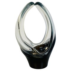 Italian Mid-Century Modern Murano Sculpture Vase with Irregular Shape, 1970s