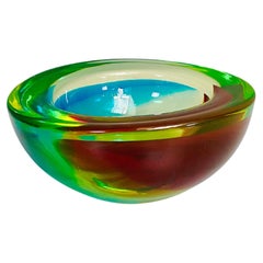 Italian mid-century modern Object holder in colored Murano glass, 1970s