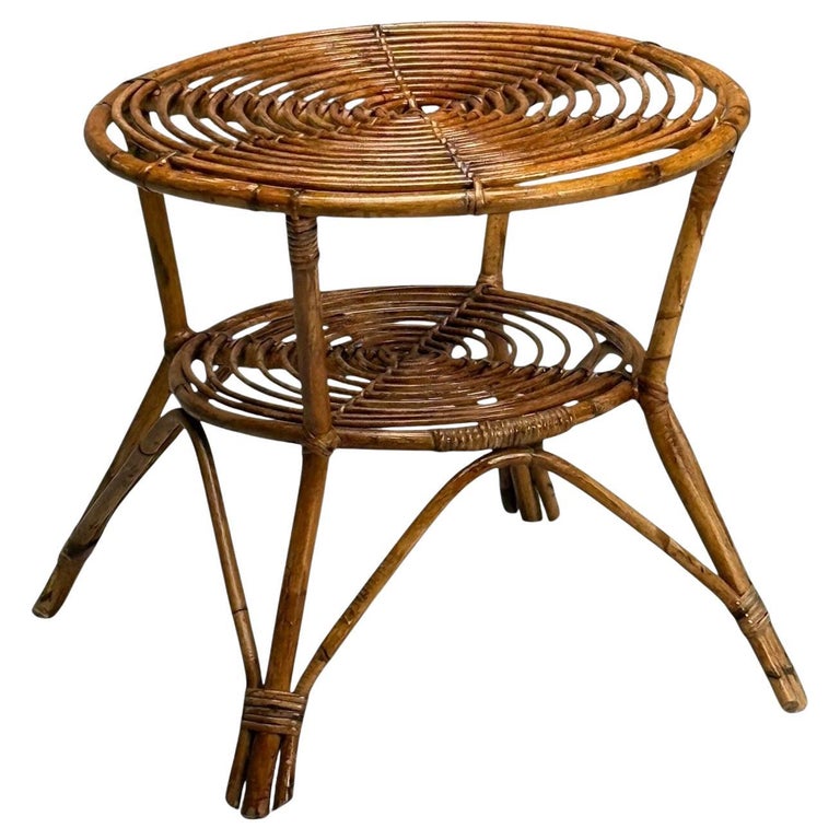 Rattan occasional table, 1960s