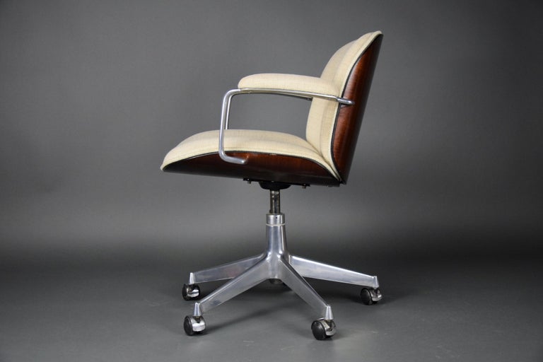 Italian Mid-Century Modern Office Chair by Ico Parisi for MiM Roma For Sale 7