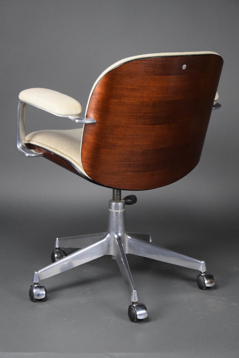 Italian Mid-Century Modern Office Chair by Ico Parisi for MiM Roma For Sale 9