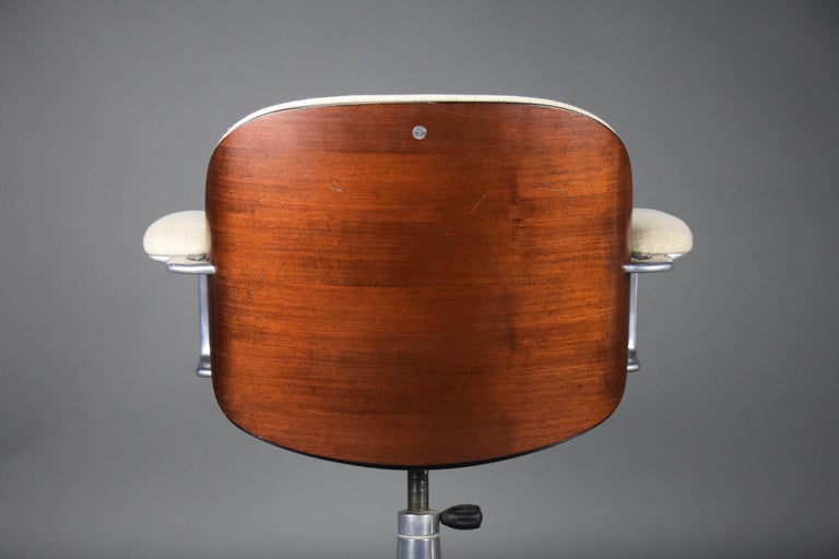 Italian Mid-Century Modern Office Chair by Ico Parisi for MiM Roma For Sale 2
