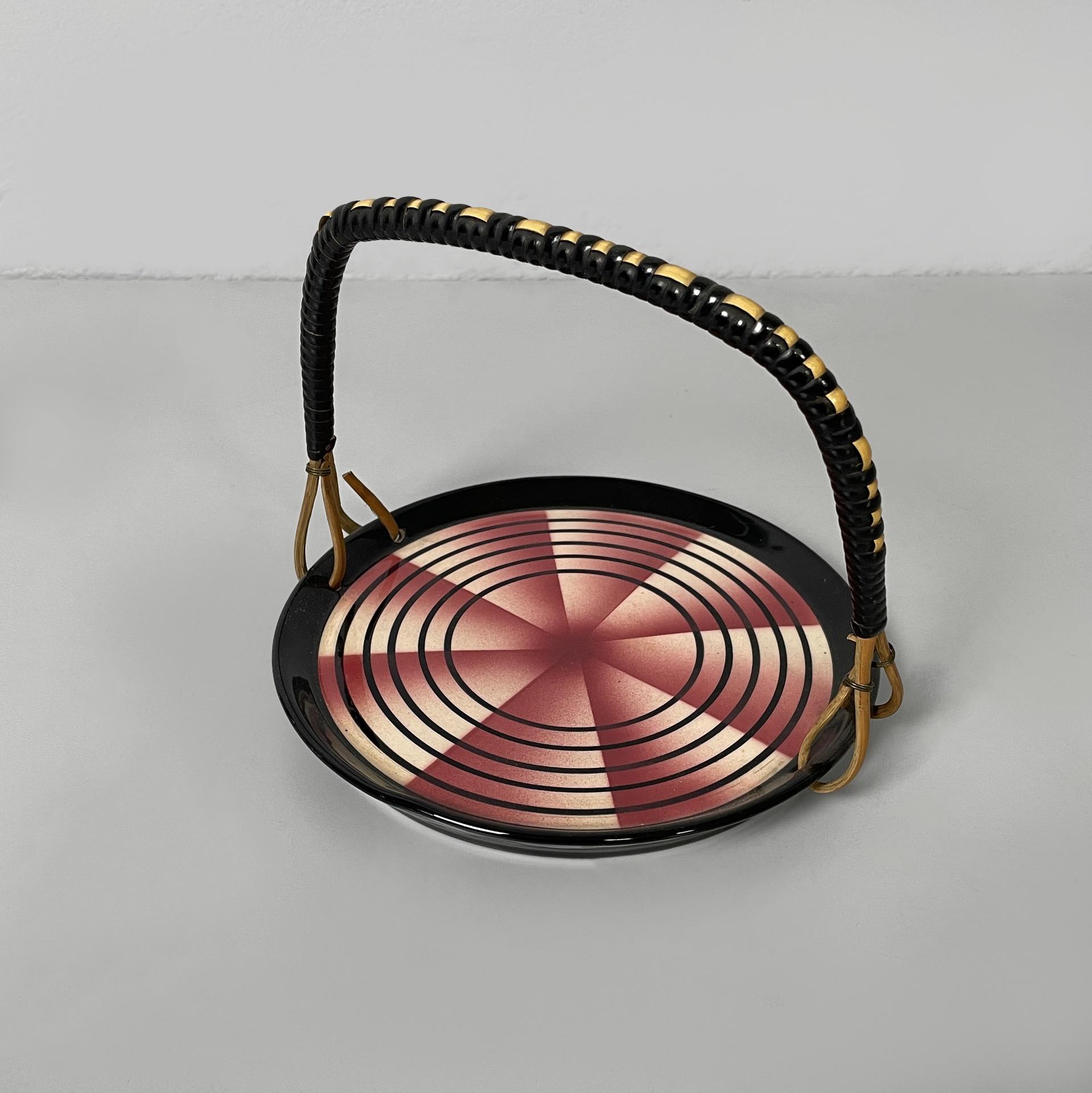 Milieu du XXe siècle Service à huile et vinaigre italien moderne du milieu du siècle par Rometti Umbertide, années 1950 en vente