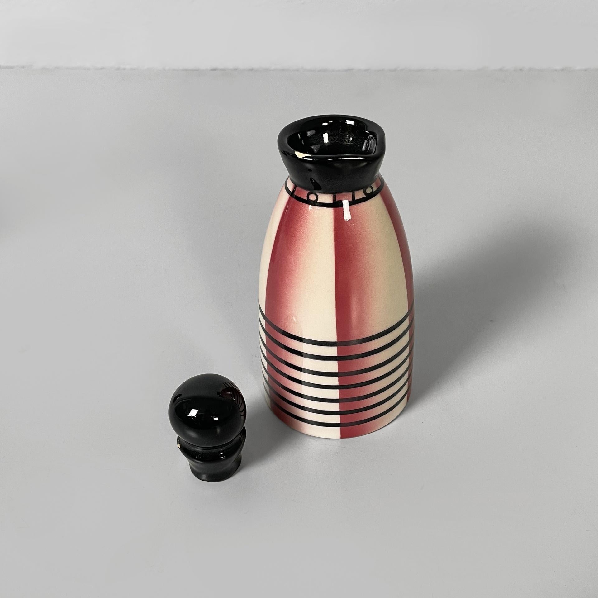 Céramique Service à huile et vinaigre italien moderne du milieu du siècle par Rometti Umbertide, années 1950 en vente