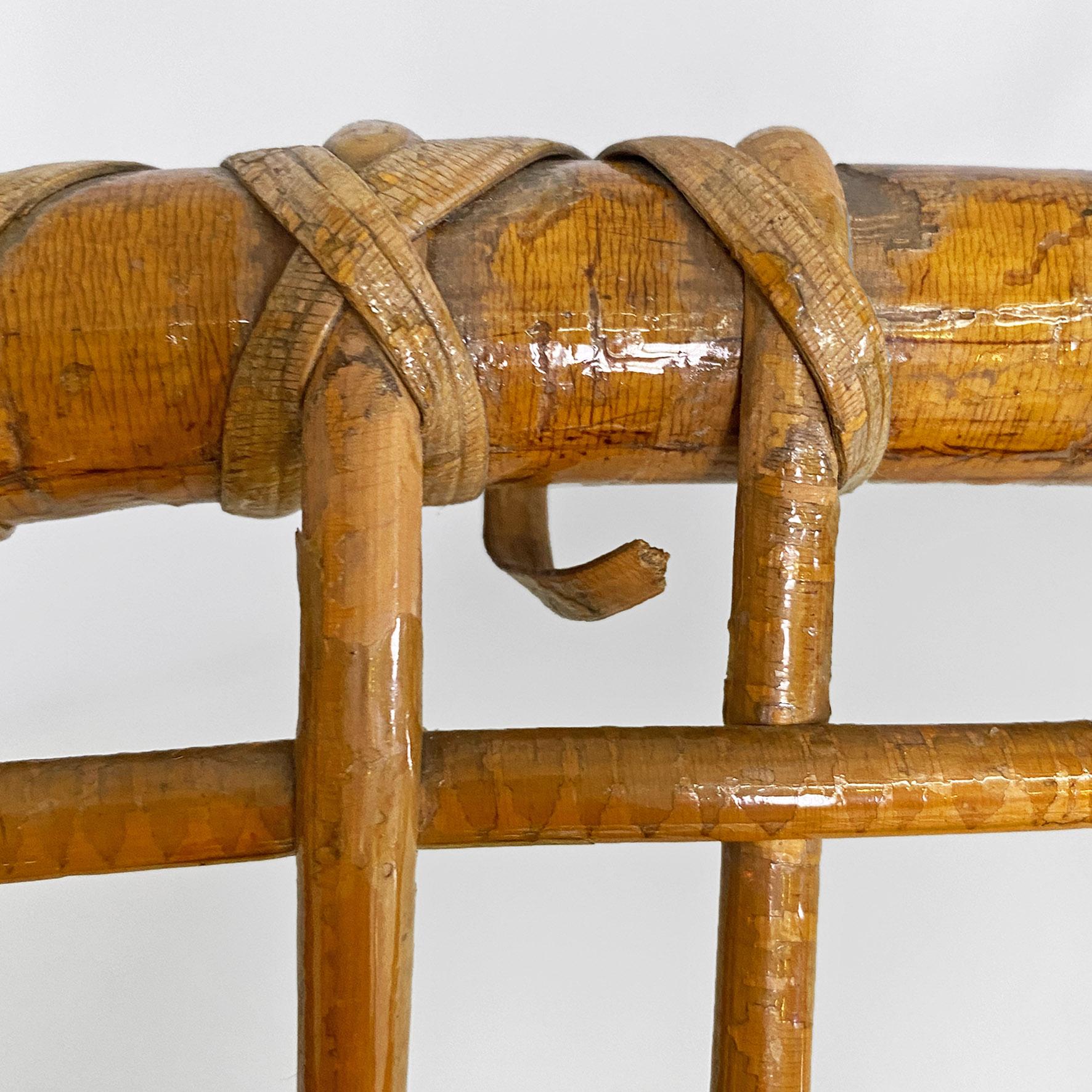 Italian mid-century modern outdoor rattan chairs with armrests, 1960s For Sale 6