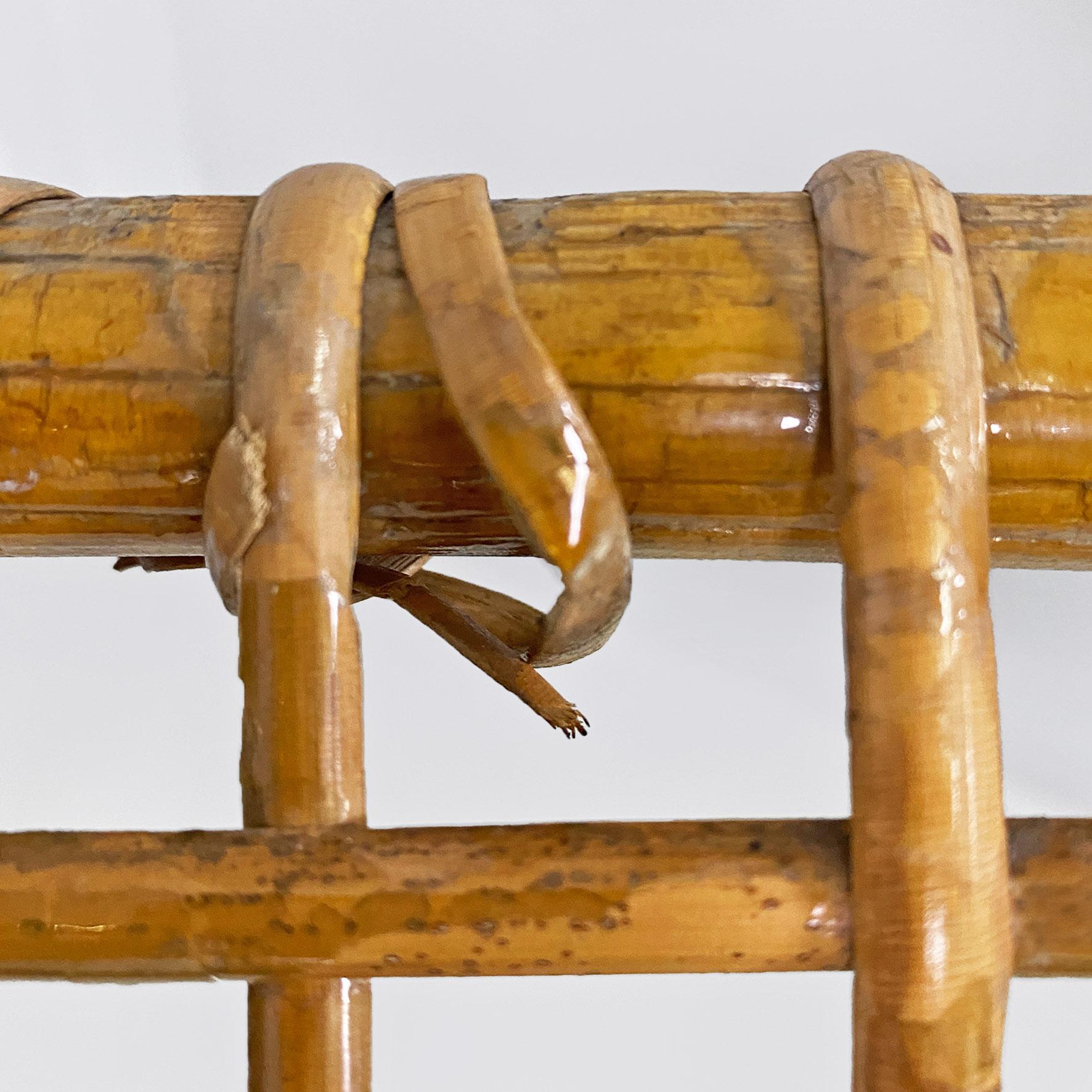 Italian mid-century modern outdoor rattan chairs with armrests, 1960s For Sale 11