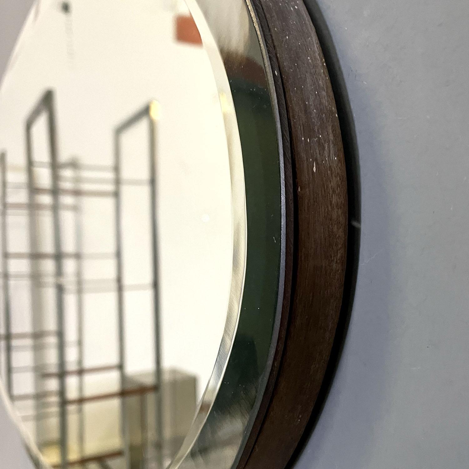 Italian mid-century modern oval wall mirror, 1950s For Sale 6