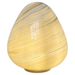 Italian Mid-Century Modern Ovoid Murano Glass Table Lamp, 1960s