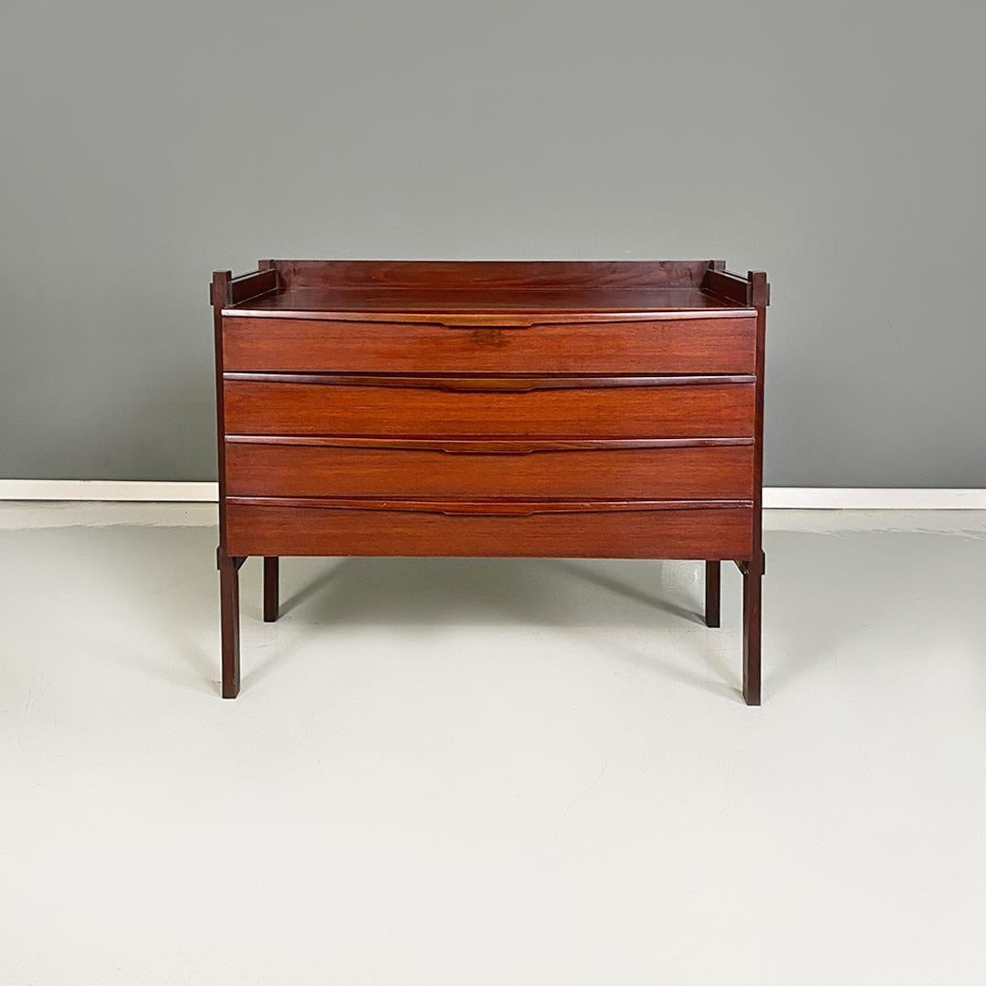 Italian Mid-Century Modern Pair of Bedroom Chests of Drawers, 1960s 5