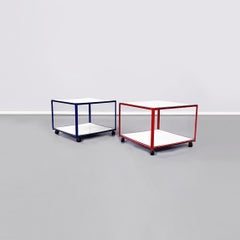 Italian Mid-Century Modern Pair of Coffee Tables by Alias, 1980s