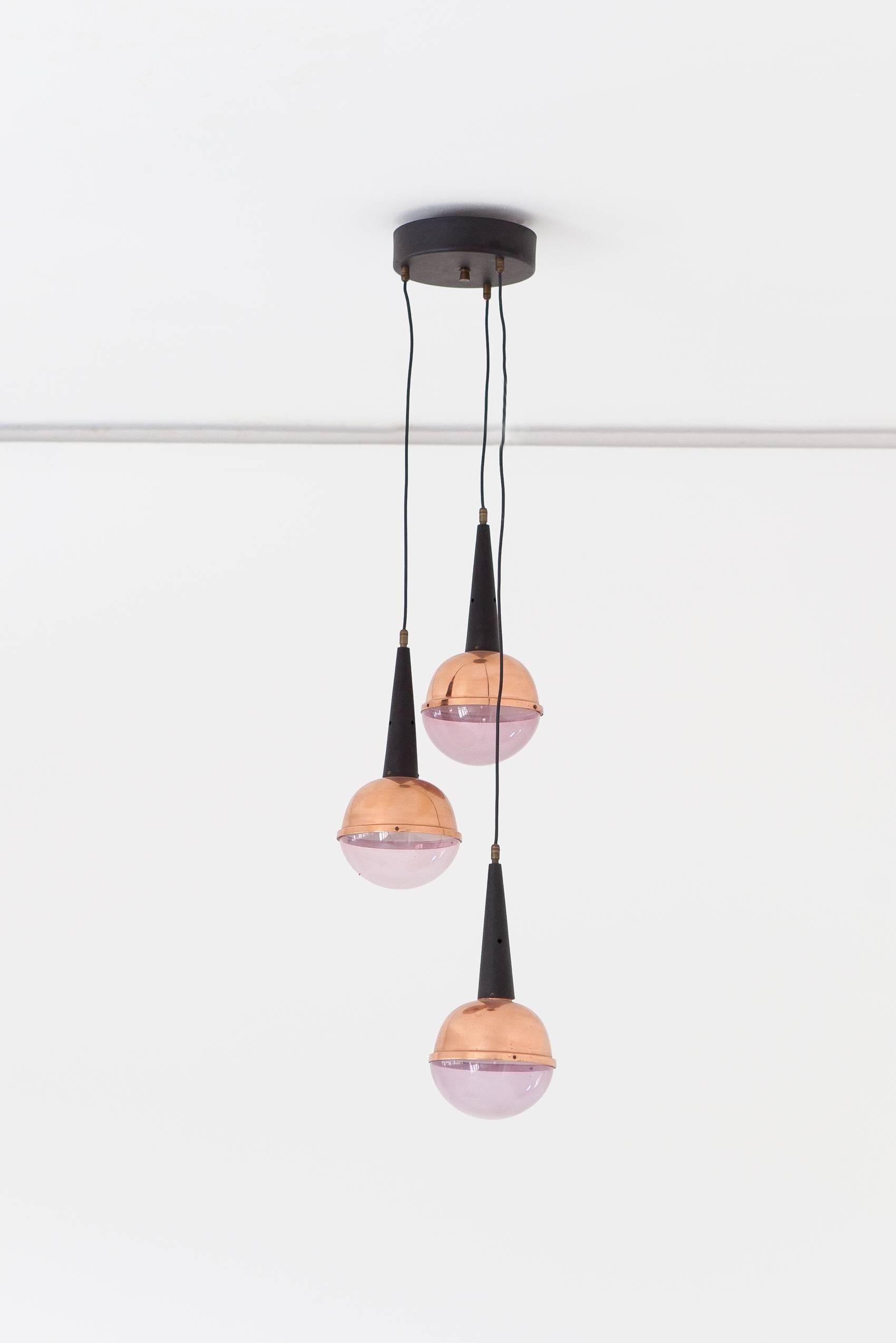 Italian Mid-Century Modern Pendant Lamp, 1960s For Sale 1
