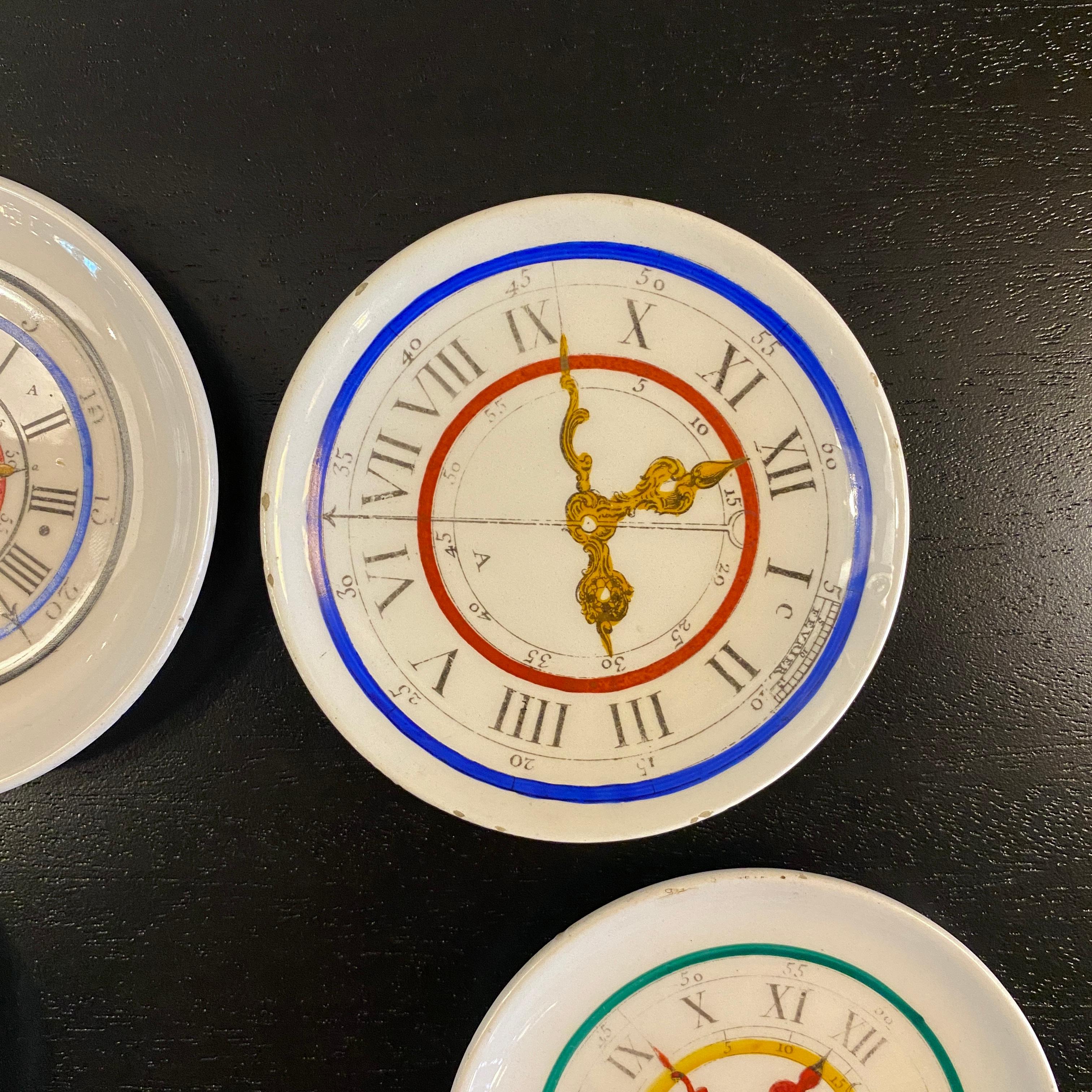 Italian Mid-Century Modern Petite Clock Plates For Sale 1