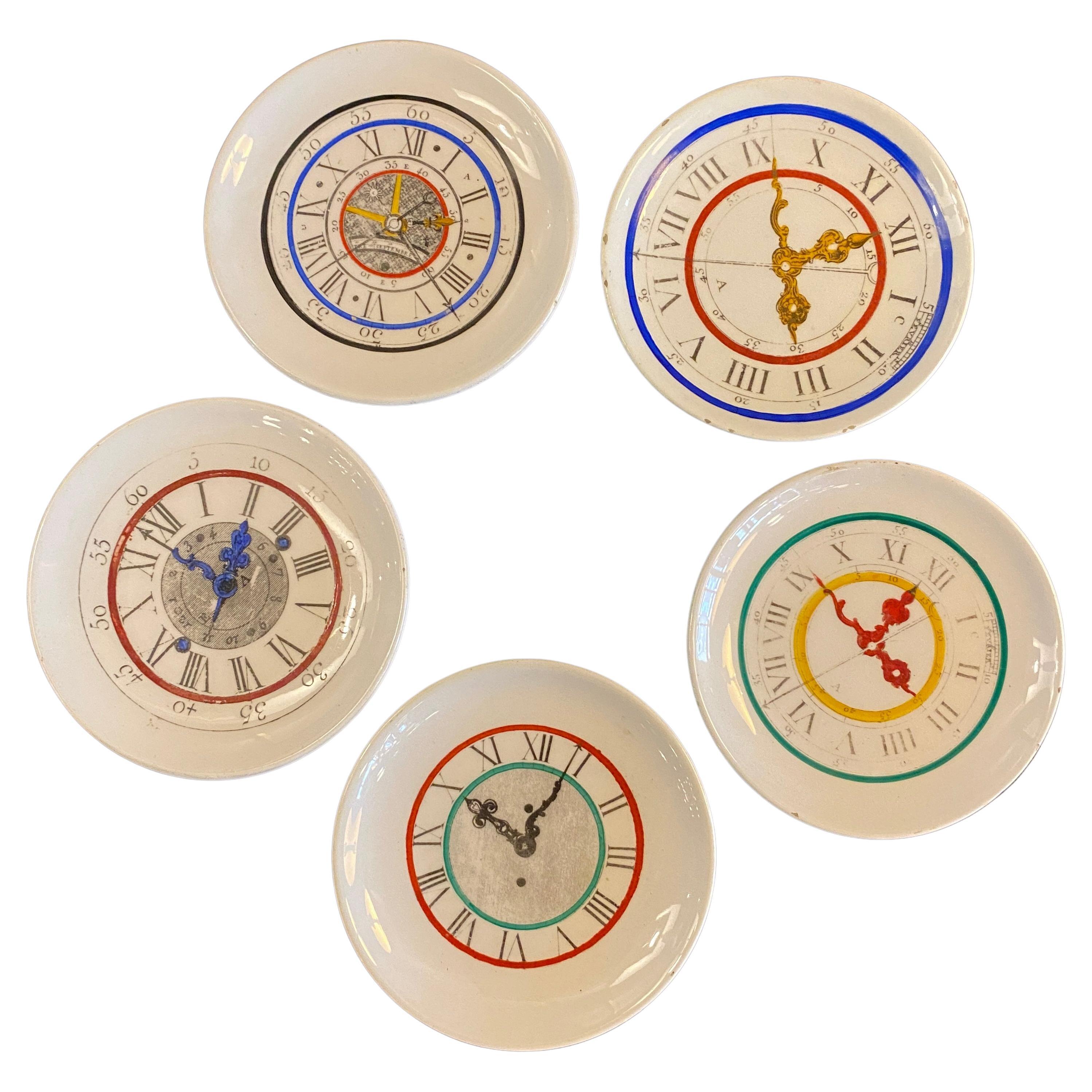 Italian Mid-Century Modern Petite Clock Plates For Sale