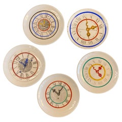 Vintage Italian Mid-Century Modern Petite Clock Plates