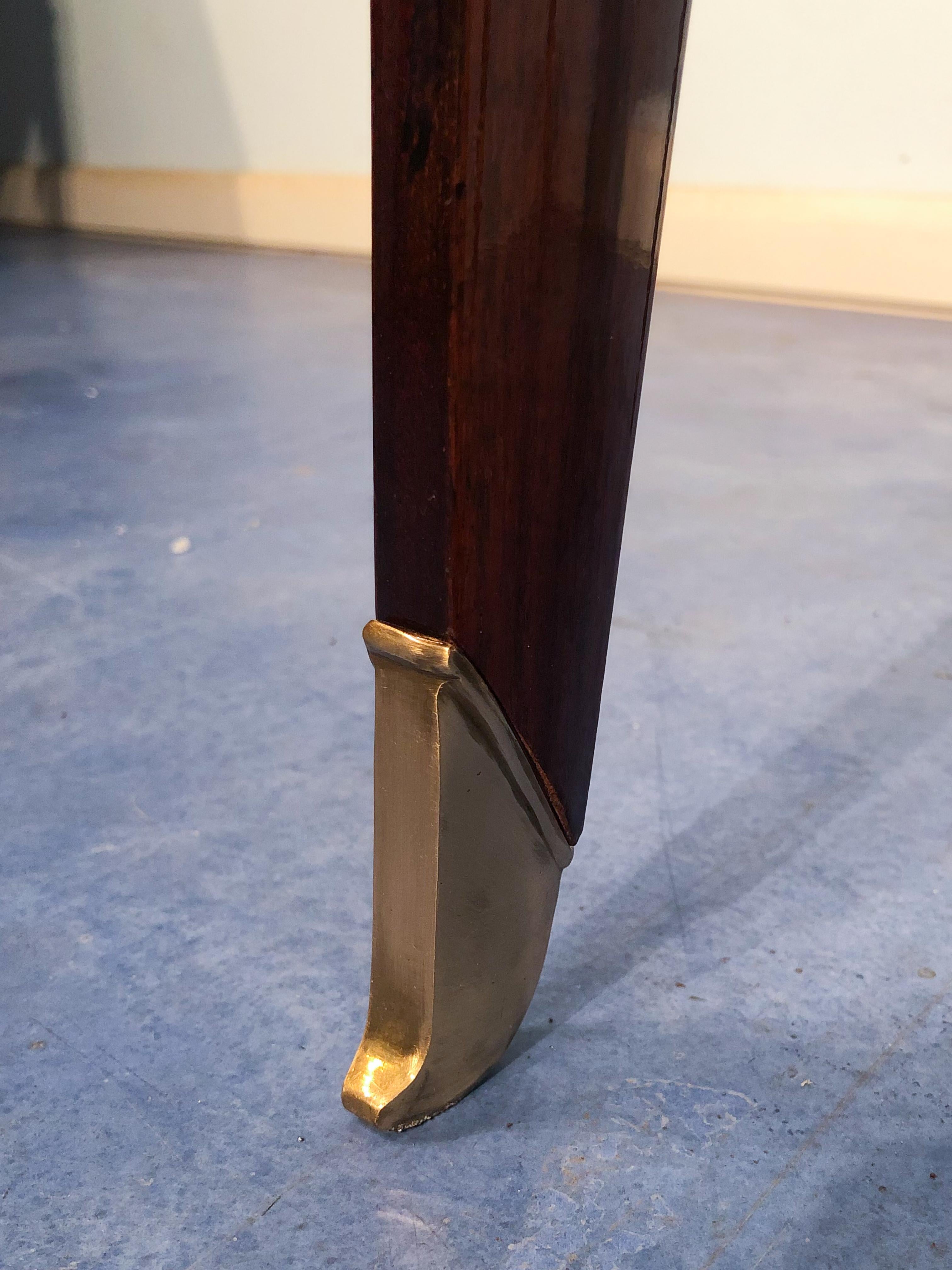 Italian Mid-Century Modern Petite Desk in Teak Designed by Vittorio Dassi, 1950s 15