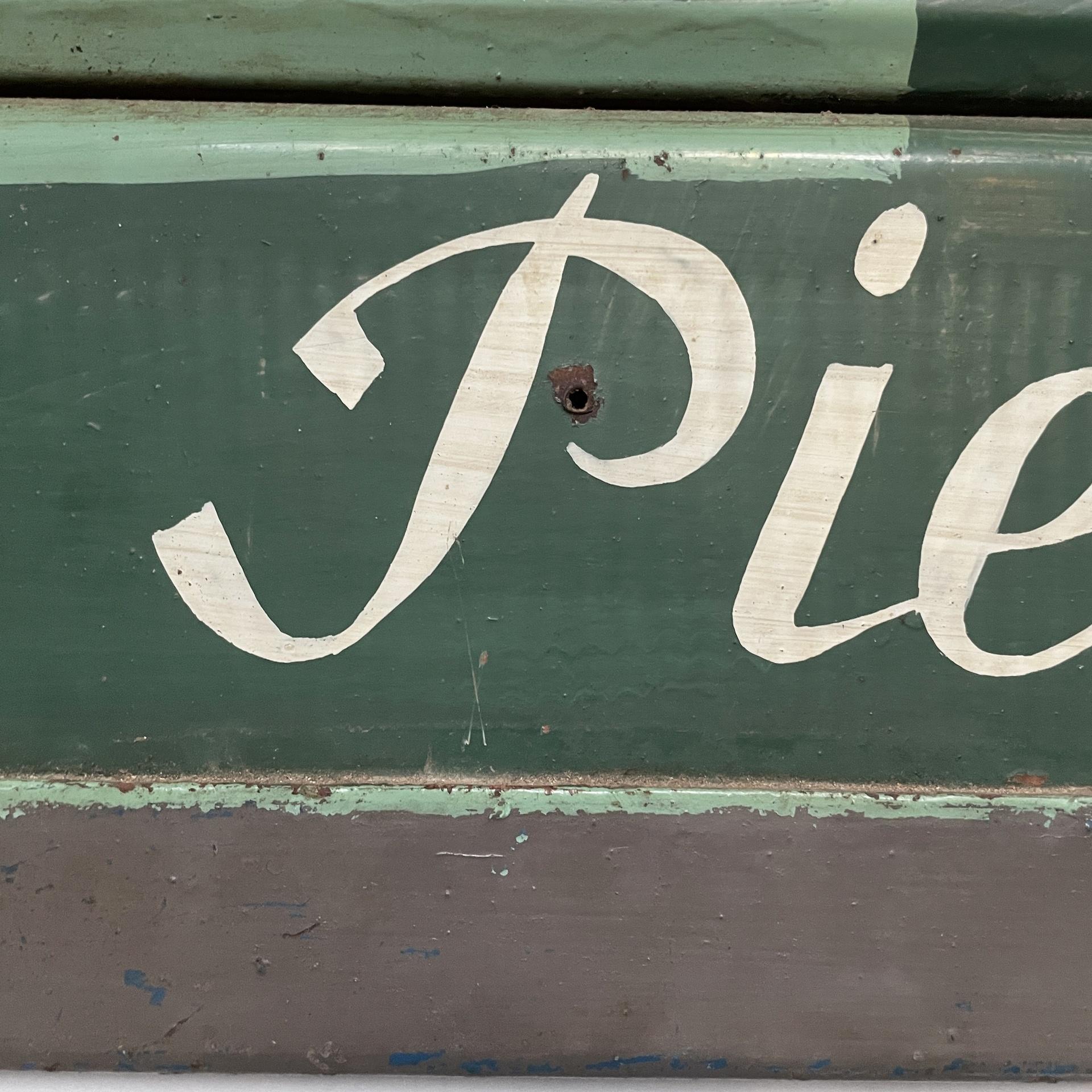 Enseigne publicitaire en métal pour le café Pierri's, Italie, milieu du siècle dernier, années 1950 4