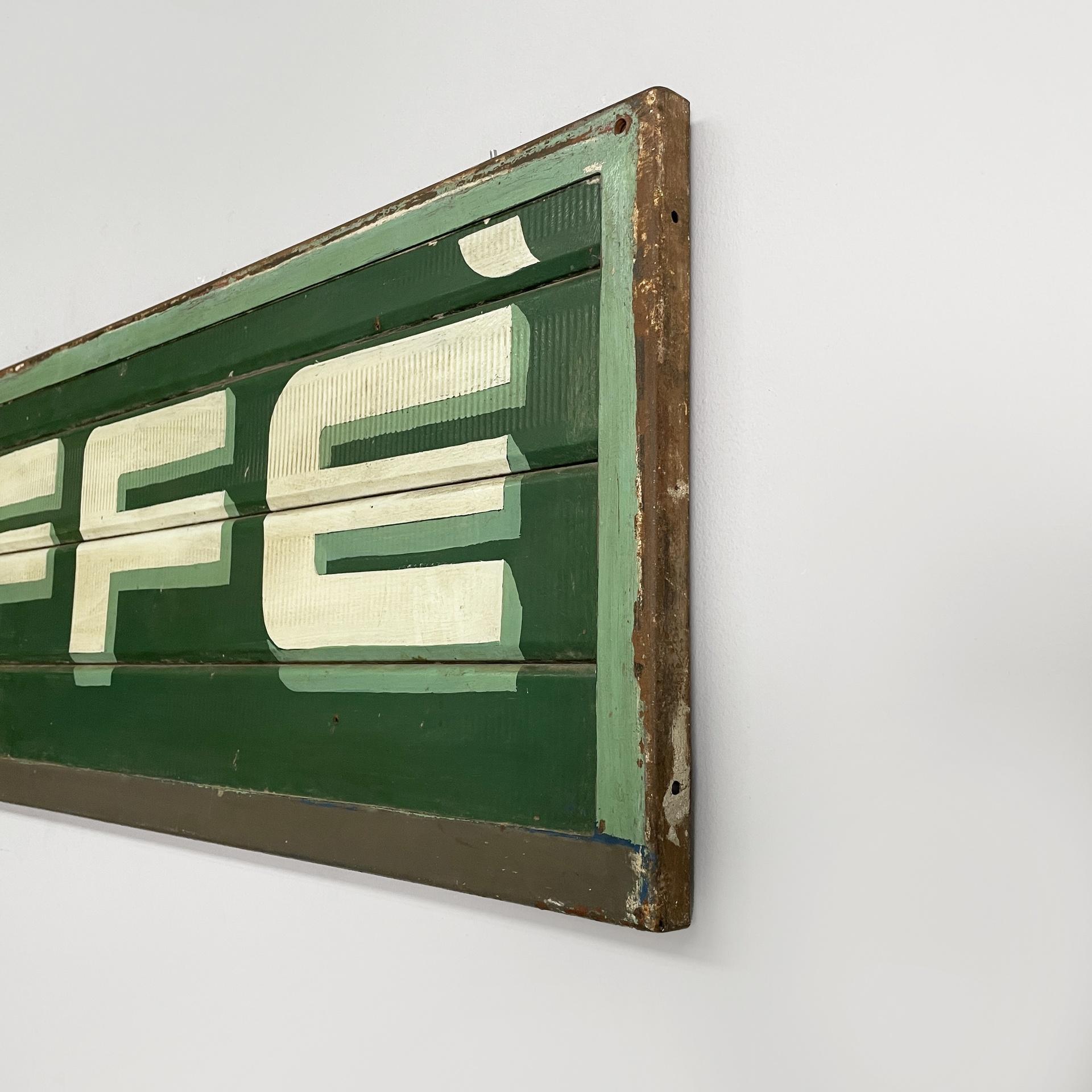 Enseigne publicitaire en métal pour le café Pierri's, Italie, milieu du siècle dernier, années 1950 6