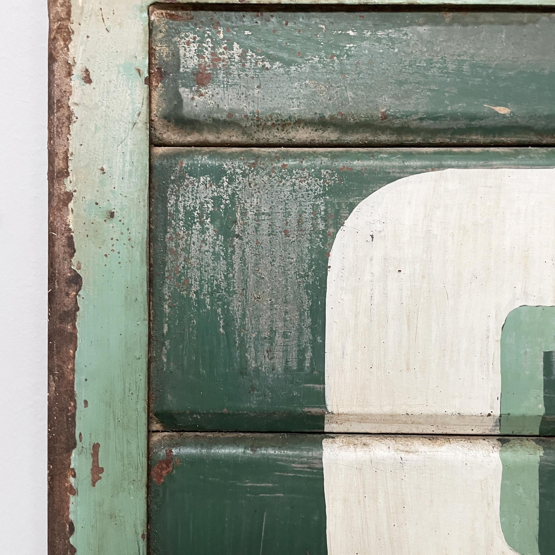 Milieu du XXe siècle Enseigne publicitaire en métal pour le café Pierri's, Italie, milieu du siècle dernier, années 1950