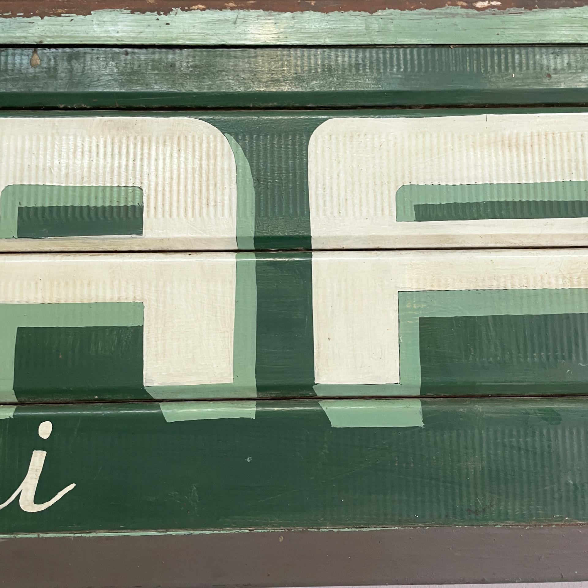 Enseigne publicitaire en métal pour le café Pierri's, Italie, milieu du siècle dernier, années 1950 1