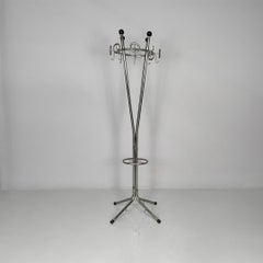 Italian mid-century modern plastic and metal coat rack, 1960s