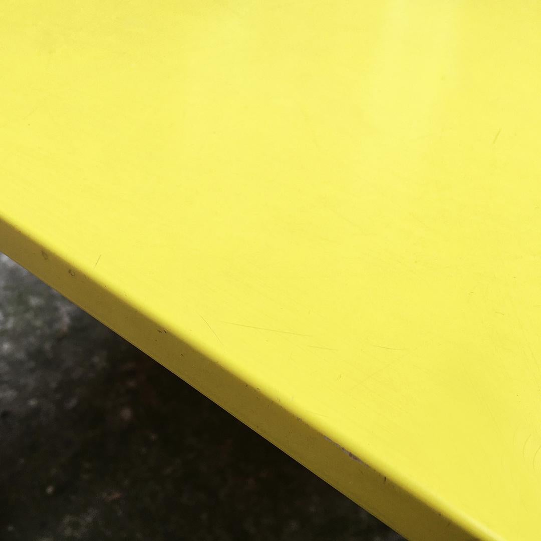 Italian Mid-Century Modern Plastic Yellow Table by Kartell, 1970s 2