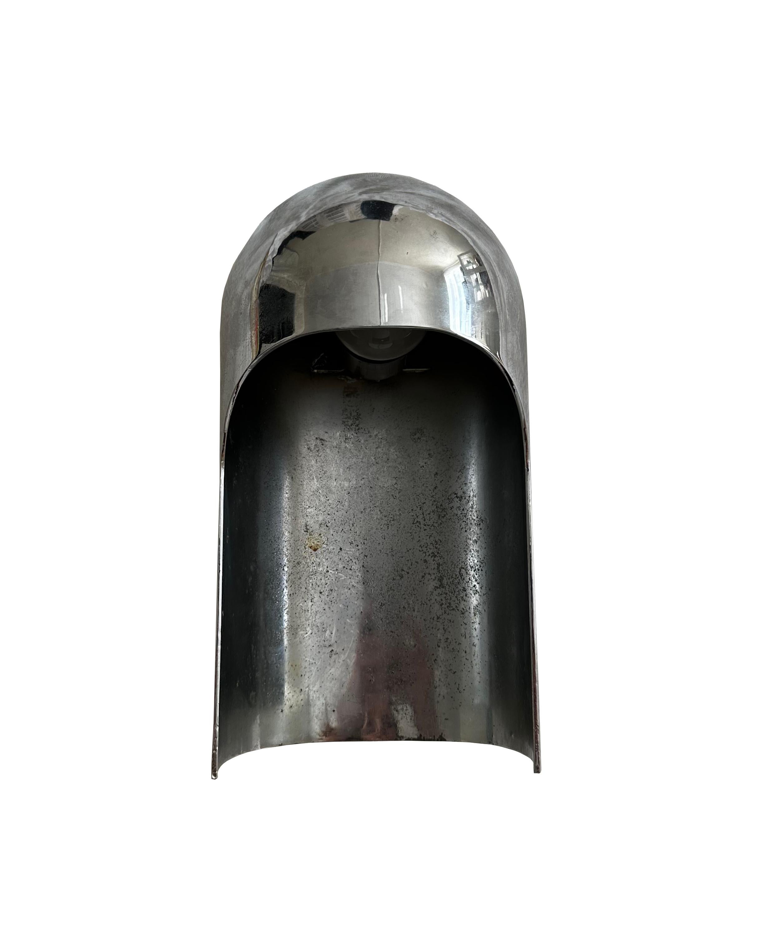 Italienische Mid-Century Modern Dome-Tischlampe aus poliertem Aluminium, 1960er Jahre im Angebot 1