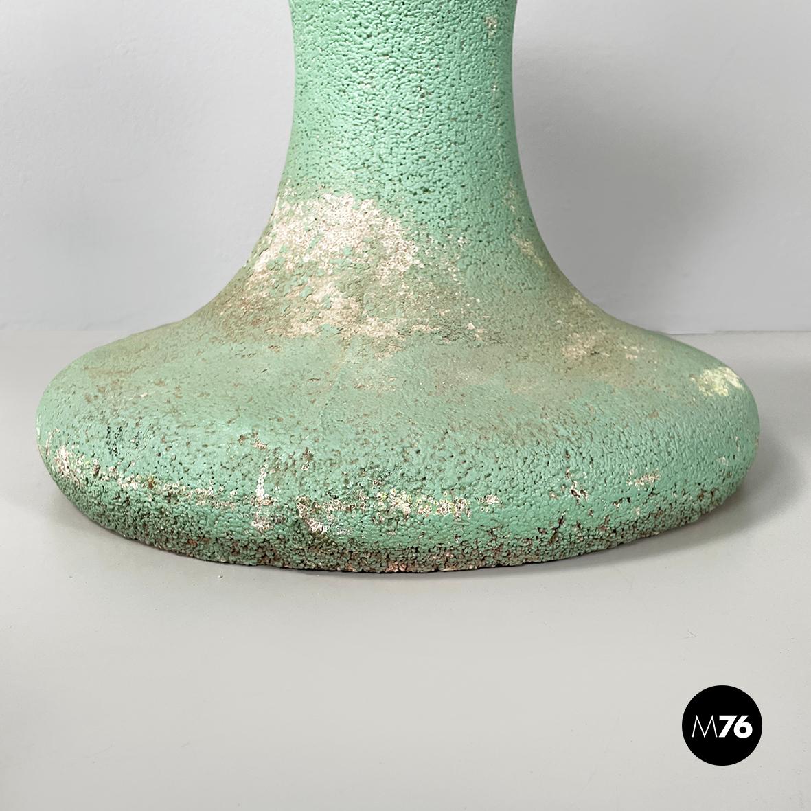 Porte-pot italien moderne du milieu du siècle en béton vert d'eau, années 1950 en vente 5