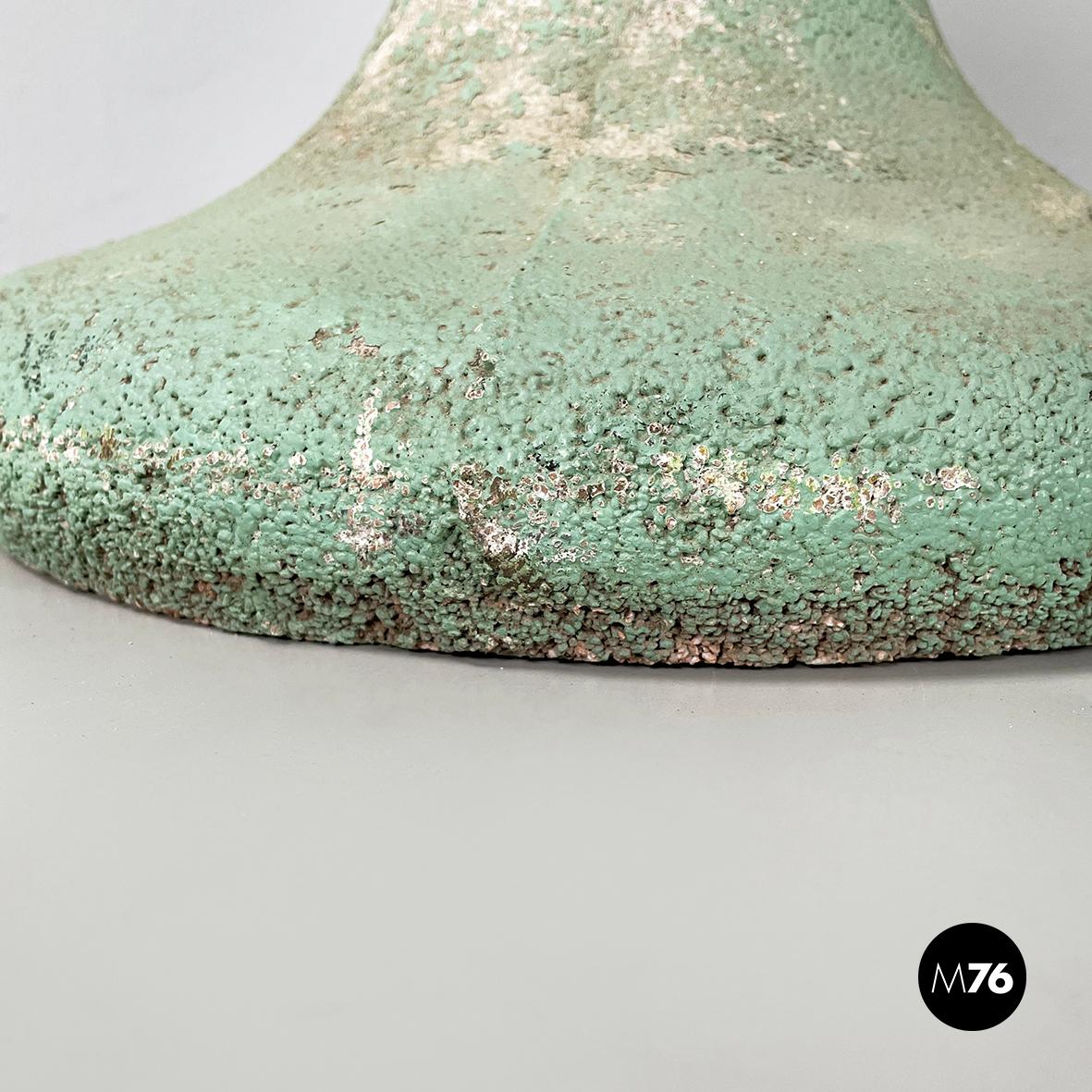 Porte-pot italien moderne du milieu du siècle en béton vert d'eau, années 1950 en vente 7