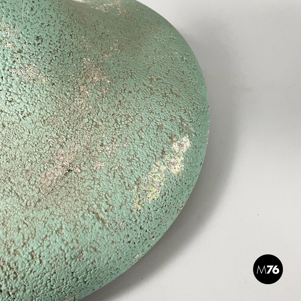Porte-pot italien moderne du milieu du siècle en béton vert d'eau, années 1950 en vente 8