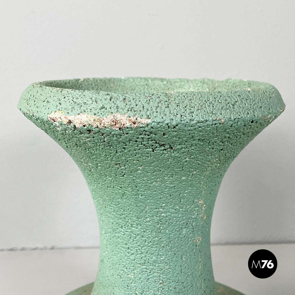 Béton Porte-pot italien moderne du milieu du siècle en béton vert d'eau, années 1950 en vente