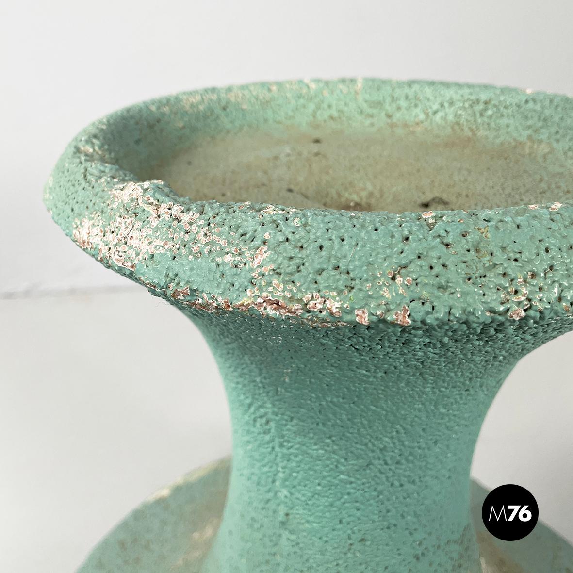 Porte-pot italien moderne du milieu du siècle en béton vert d'eau, années 1950 en vente 2